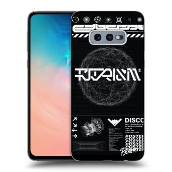 Picasee Samsung Galaxy S10e G970 Hülle - Transparentes Silikon - BLACK DISCO