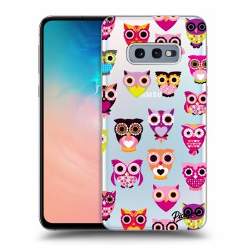 Picasee Samsung Galaxy S10e G970 Hülle - Transparentes Silikon - Owls