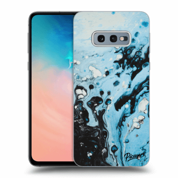 Picasee Samsung Galaxy S10e G970 Hülle - Transparentes Silikon - Organic blue