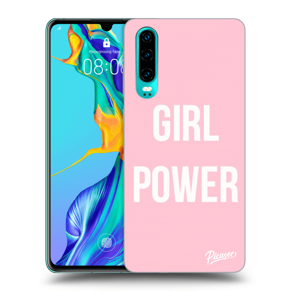 Picasee Huawei P30 Hülle - Transparentes Silikon - Girl power