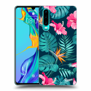 Hülle für Huawei P30 - Pink Monstera