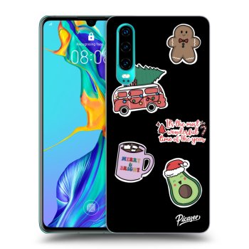 Hülle für Huawei P30 - Christmas Stickers