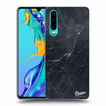 Hülle für Huawei P30 - Black marble