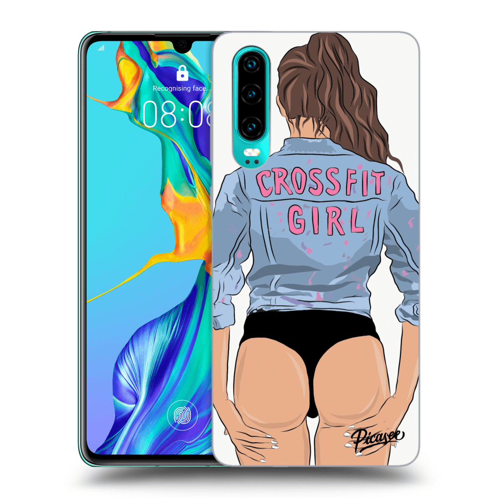Picasee Huawei P30 Hülle - Transparentes Silikon - Crossfit girl - nickynellow