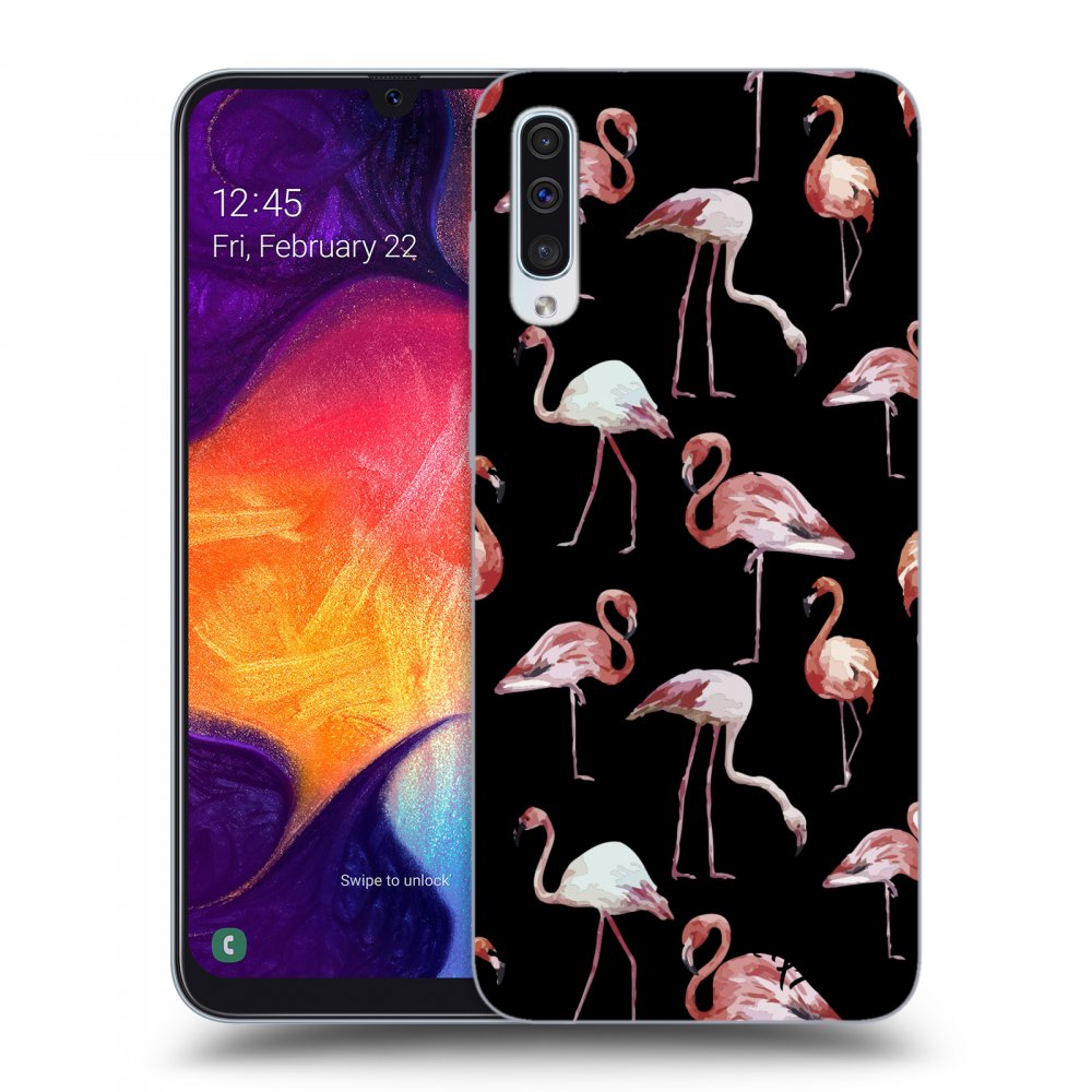 Picasee ULTIMATE CASE für Samsung Galaxy A50 A505F - Flamingos