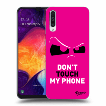 Hülle für Samsung Galaxy A50 A505F - Cloudy Eye - Pink