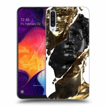 Hülle für Samsung Galaxy A50 A505F - Gold - Black