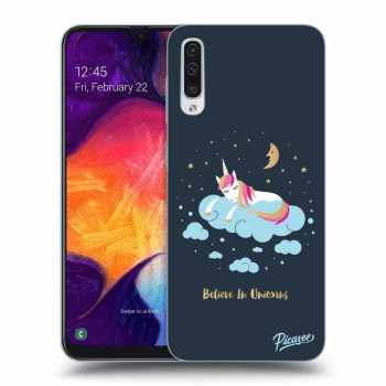 Picasee Samsung Galaxy A50 A505F Hülle - Transparentes Silikon - Believe In Unicorns