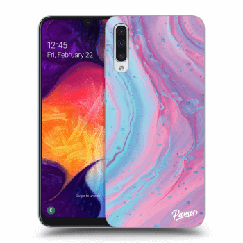 Hülle für Samsung Galaxy A50 A505F - Pink liquid