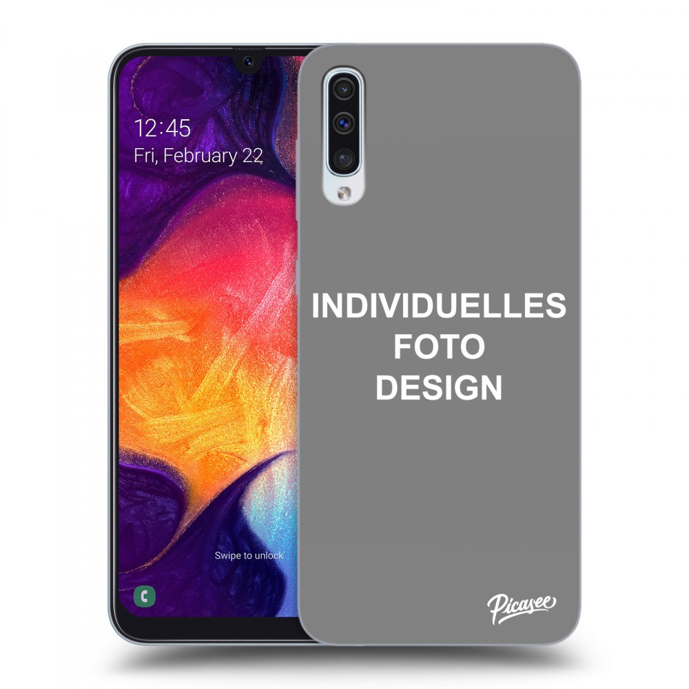 Picasee Samsung Galaxy A50 A505F Hülle - Transparentes Silikon - Individuelles Fotodesign