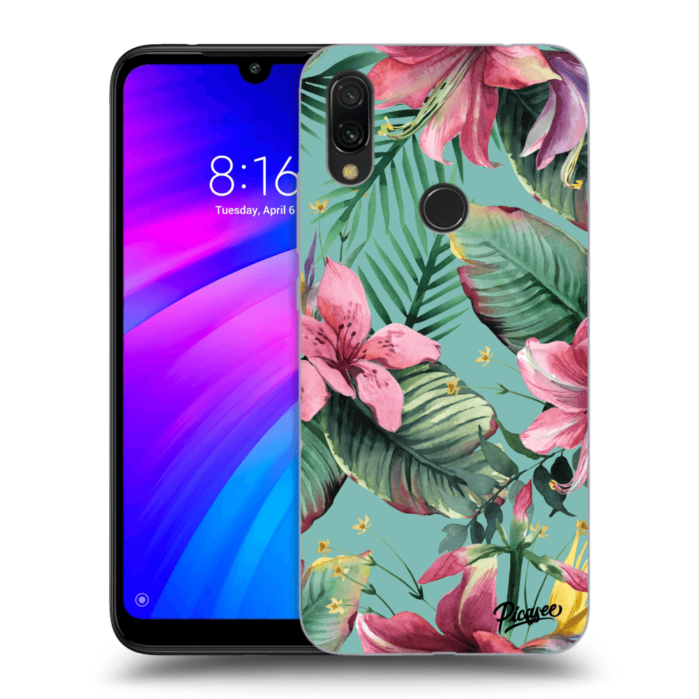 Picasee Xiaomi Redmi 7 Hülle - Schwarzes Silikon - Hawaii