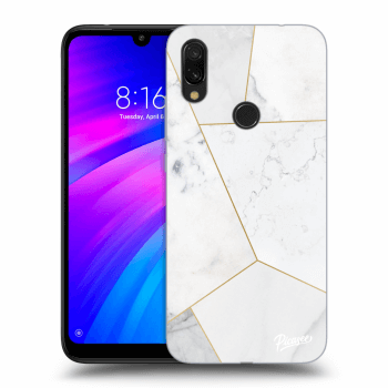 Hülle für Xiaomi Redmi 7 - White tile