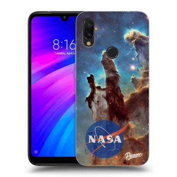 Picasee Xiaomi Redmi 7 Hülle - Schwarzes Silikon - Eagle Nebula