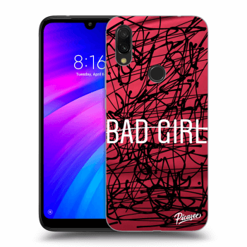 Picasee Xiaomi Redmi 7 Hülle - Schwarzes Silikon - Bad girl