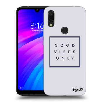 Picasee Xiaomi Redmi 7 Hülle - Transparentes Silikon - Good vibes only