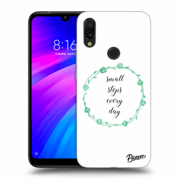 Picasee Xiaomi Redmi 7 Hülle - Transparentes Silikon - Small steps every day