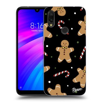 Picasee Xiaomi Redmi 7 Hülle - Schwarzes Silikon - Gingerbread