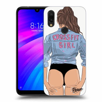 Picasee Xiaomi Redmi 7 Hülle - Transparentes Silikon - Crossfit girl - nickynellow