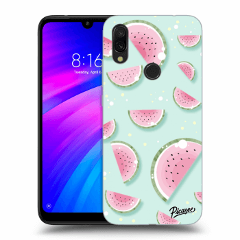 Picasee Xiaomi Redmi 7 Hülle - Schwarzes Silikon - Watermelon 2