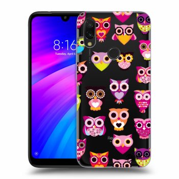 Picasee Xiaomi Redmi 7 Hülle - Transparentes Silikon - Owls