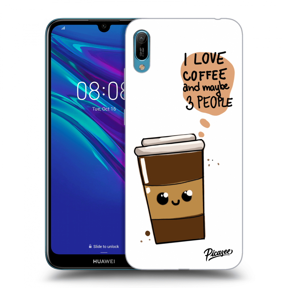 Picasee Huawei Y6 2019 Hülle - Transparentes Silikon - Cute coffee