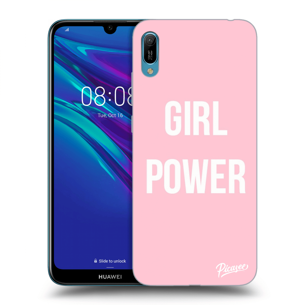 Picasee Huawei Y6 2019 Hülle - Schwarzes Silikon - Girl power