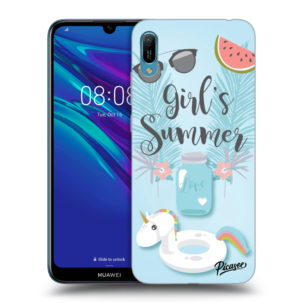Picasee Huawei Y6 2019 Hülle - Transparentes Silikon - Girls Summer