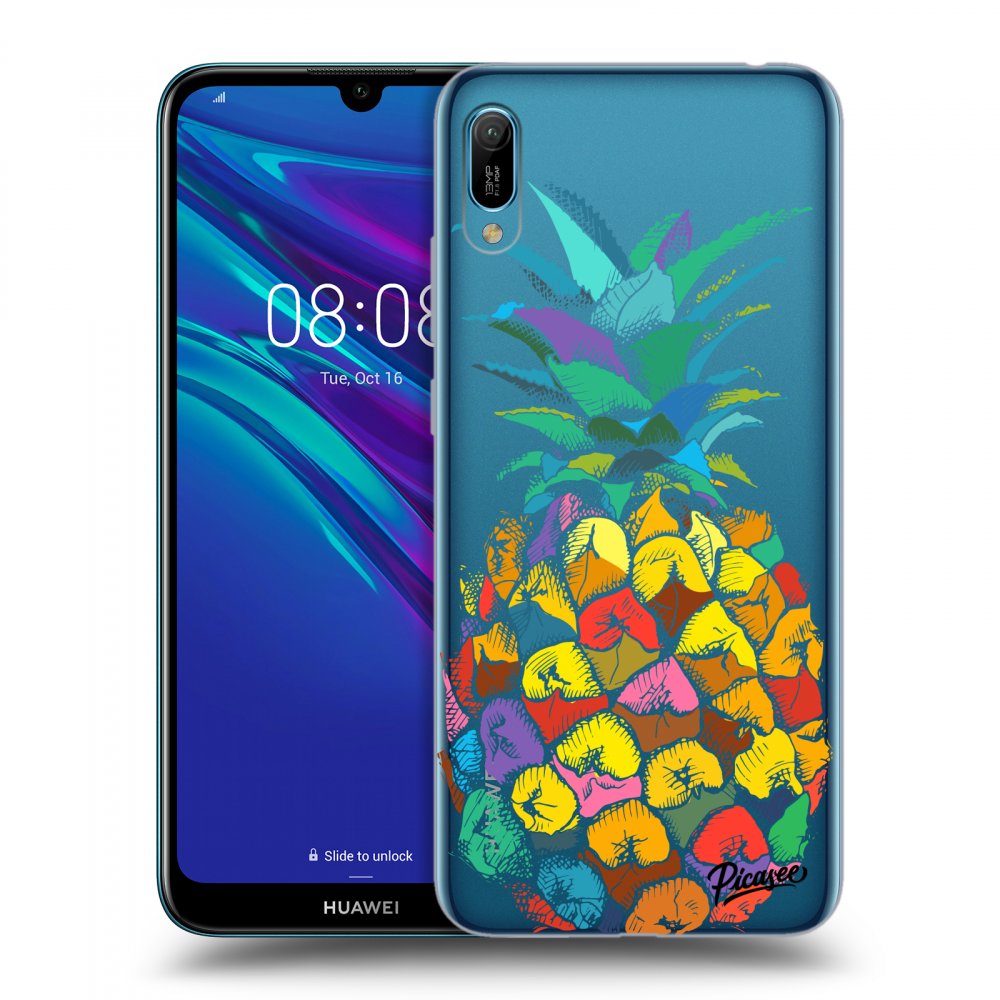 Picasee Huawei Y6 2019 Hülle - Transparentes Silikon - Pineapple