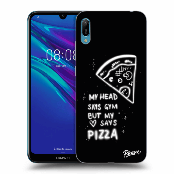 Picasee Huawei Y6 2019 Hülle - Schwarzes Silikon - Pizza