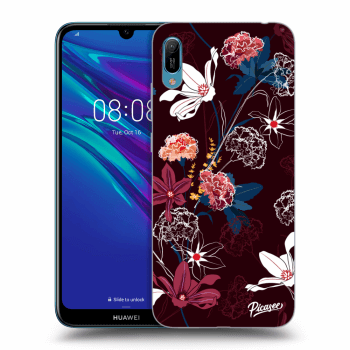 Picasee Huawei Y6 2019 Hülle - Schwarzes Silikon - Dark Meadow