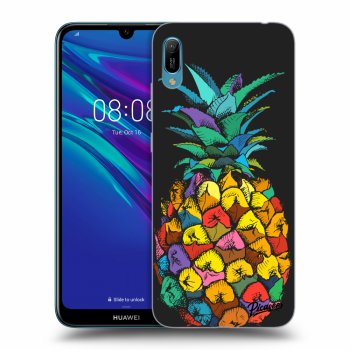 Picasee Huawei Y6 2019 Hülle - Schwarzes Silikon - Pineapple