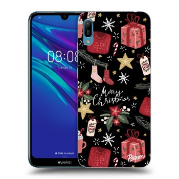 Picasee Huawei Y6 2019 Hülle - Schwarzes Silikon - Christmas