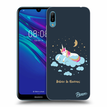 Picasee Huawei Y6 2019 Hülle - Schwarzes Silikon - Believe In Unicorns
