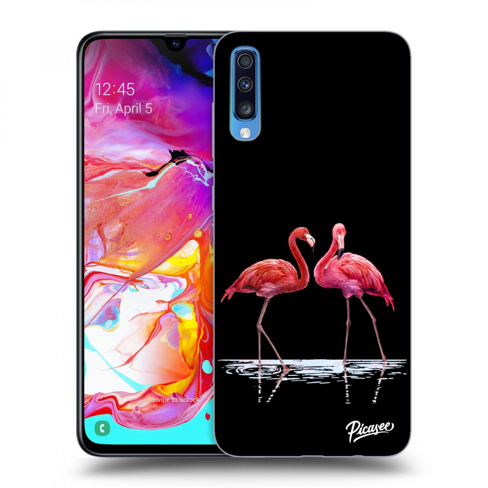 Picasee ULTIMATE CASE für Samsung Galaxy A70 A705F - Flamingos couple