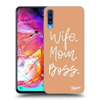 Hülle für Samsung Galaxy A70 A705F - Boss Mama