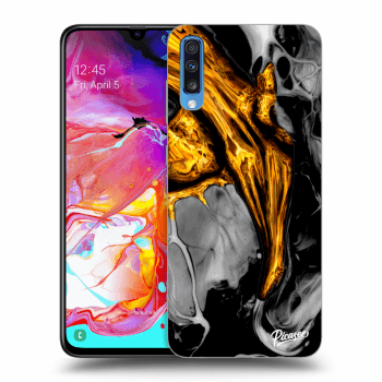 Hülle für Samsung Galaxy A70 A705F - Black Gold