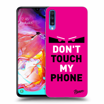 Hülle für Samsung Galaxy A70 A705F - Shadow Eye - Pink