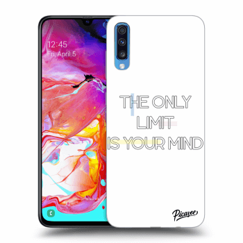 Picasee Samsung Galaxy A70 A705F Hülle - Transparentes Silikon - The only limit is your mind