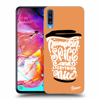 Hülle für Samsung Galaxy A70 A705F - Pumpkin coffee
