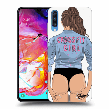 Picasee ULTIMATE CASE für Samsung Galaxy A70 A705F - Crossfit girl - nickynellow