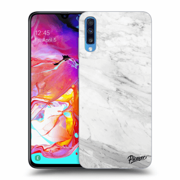 Hülle für Samsung Galaxy A70 A705F - White marble