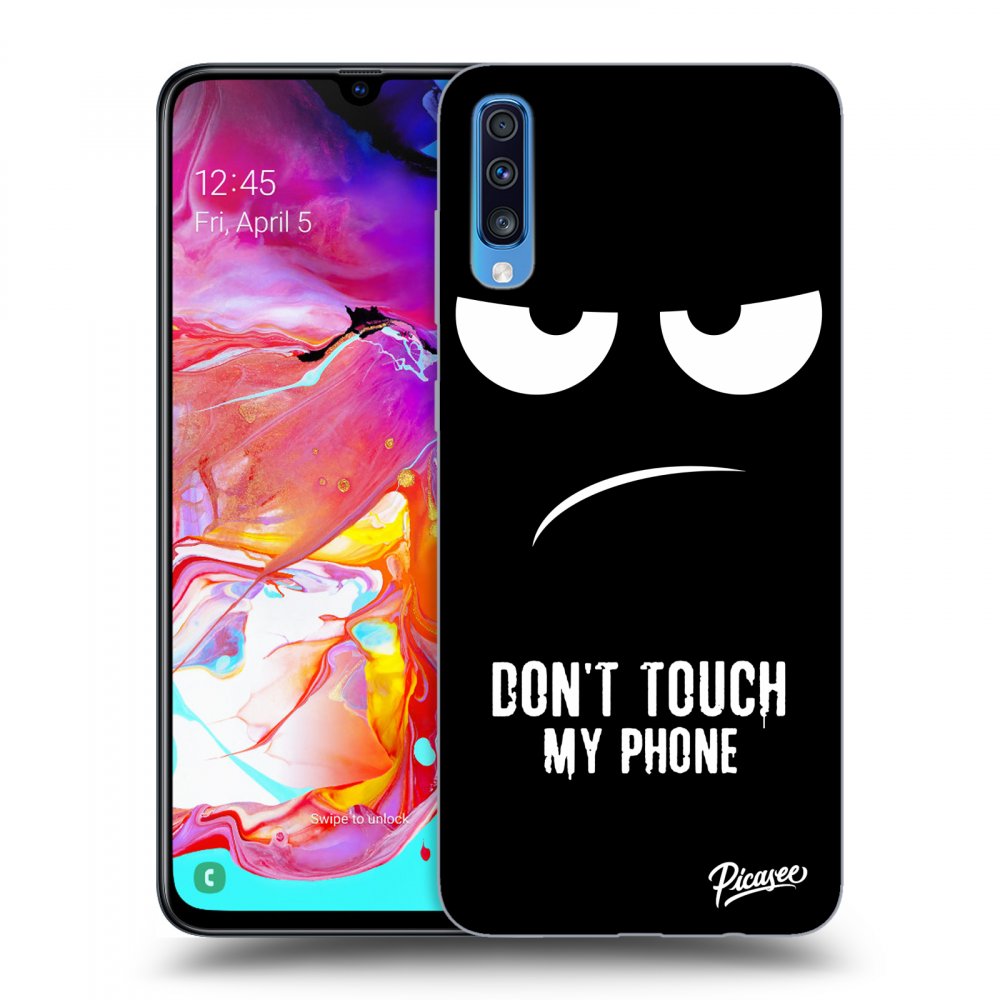 Picasee ULTIMATE CASE für Samsung Galaxy A70 A705F - Don't Touch My Phone