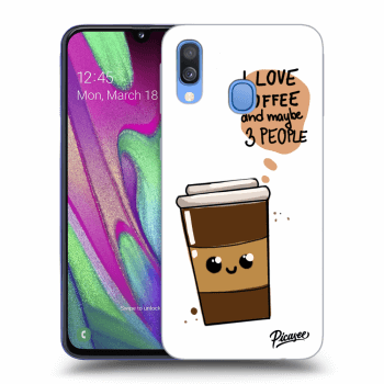 Hülle für Samsung Galaxy A40 A405F - Cute coffee