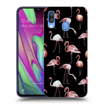 Hülle für Samsung Galaxy A40 A405F - Flamingos