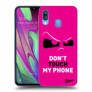 Hülle für Samsung Galaxy A40 A405F - Cloudy Eye - Pink