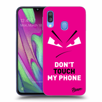 Hülle für Samsung Galaxy A40 A405F - Evil Eye - Pink