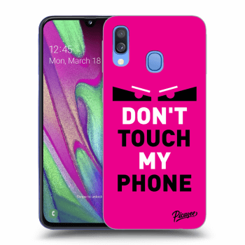 Hülle für Samsung Galaxy A40 A405F - Shadow Eye - Pink