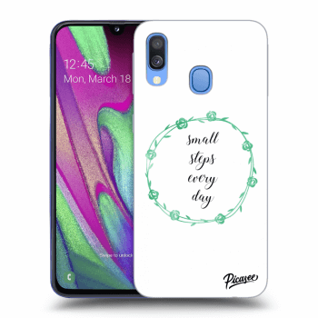 Picasee ULTIMATE CASE für Samsung Galaxy A40 A405F - Small steps every day
