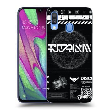 Hülle für Samsung Galaxy A40 A405F - BLACK DISCO