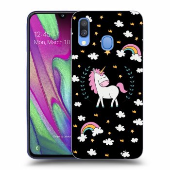 Hülle für Samsung Galaxy A40 A405F - Unicorn star heaven